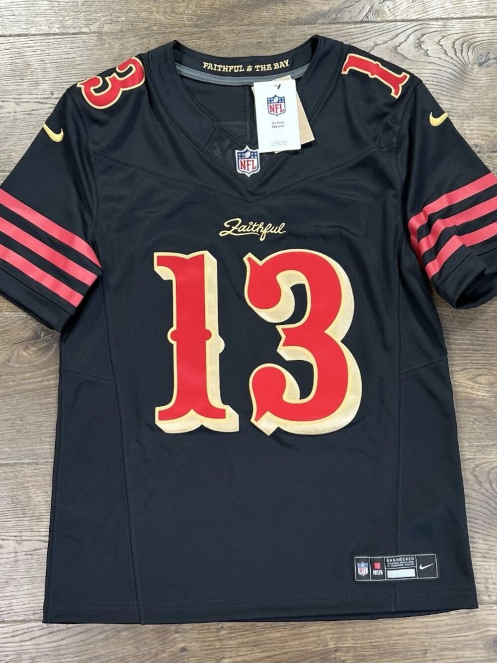 Brock Purdy Black Jersey Vapor Stitched